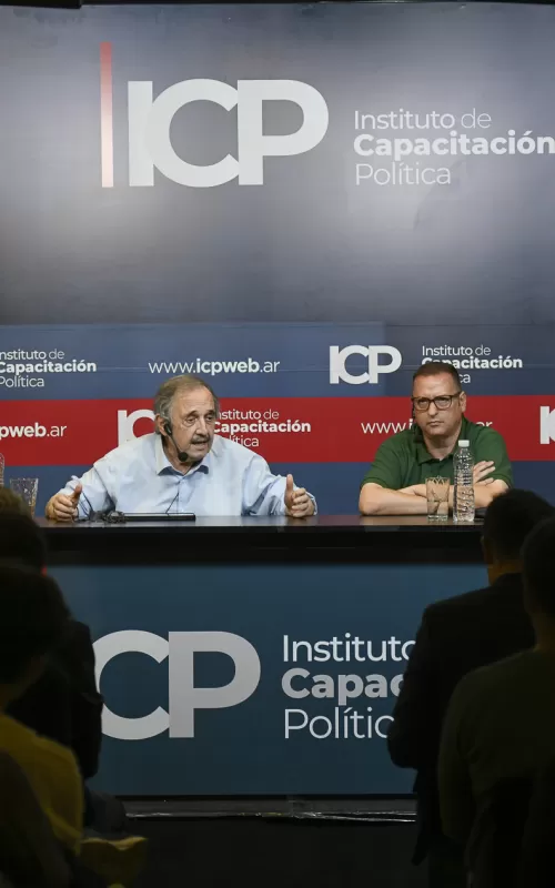 Ricardo Alfonsín y Hernán Brienza disertaron sobre los desafíos de la democracia en el ICP