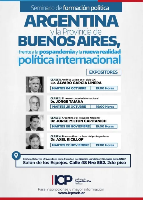 Seminario de formación política nueva realidad mundial y regional y oportunidades para Argentina y la provincia de Buenos Aires