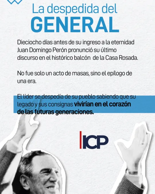 LA DESPEDIDA DEL GENERAL